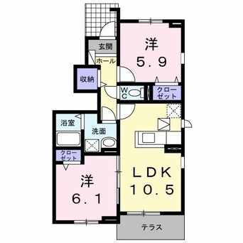 間取図 ロータス南島田A