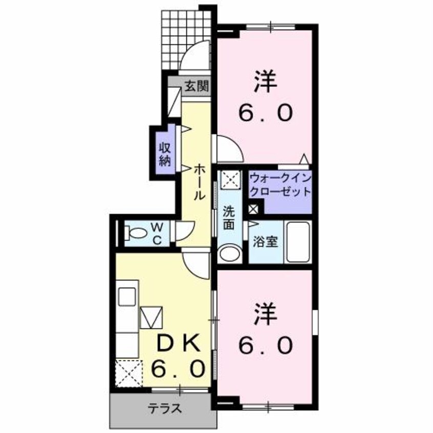 間取図 ラ・ゴロンドリーナ　B