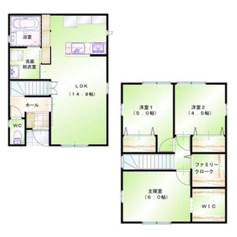 間取図 奥野戸建て（仮）
