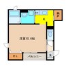 Azur扶桑 1Kの間取り