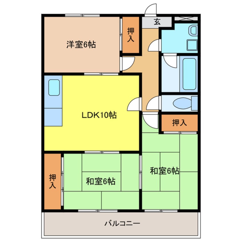 間取図 緑ヶ丘角新ビル