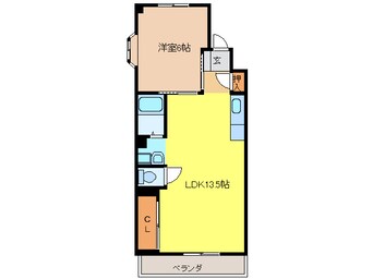 間取図 シャトー桐野