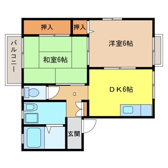 間取図 コーポサングリア