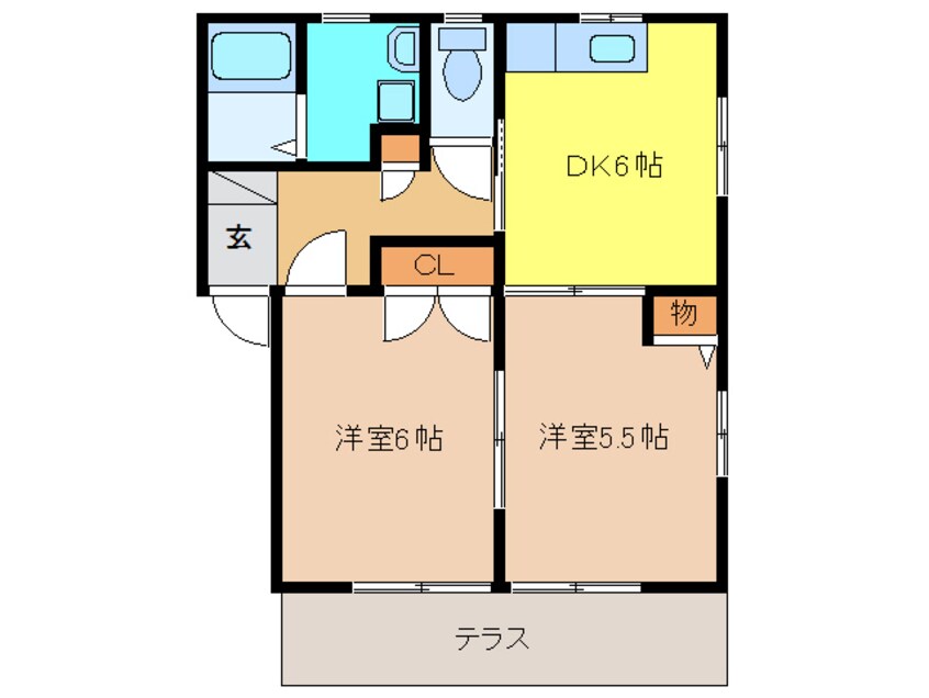 間取図 パティオサングリア