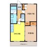 ＨＵＩＳ　ＷＡＳＳＥＮＥＲ 2DKの間取り