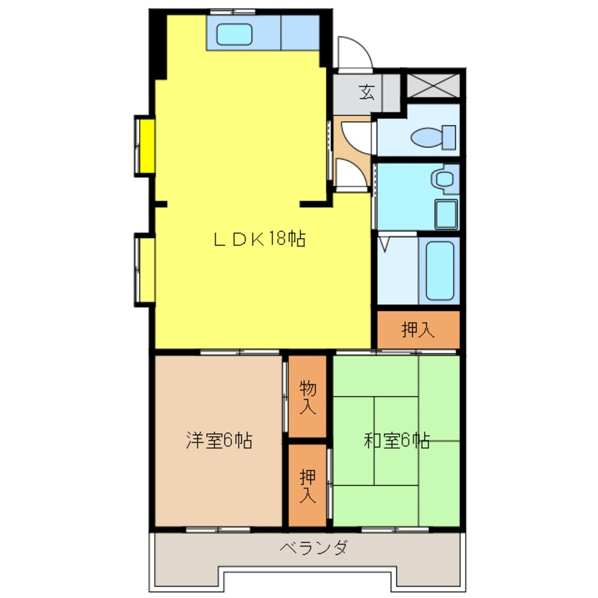 間取図 木賀第二杉本ビル
