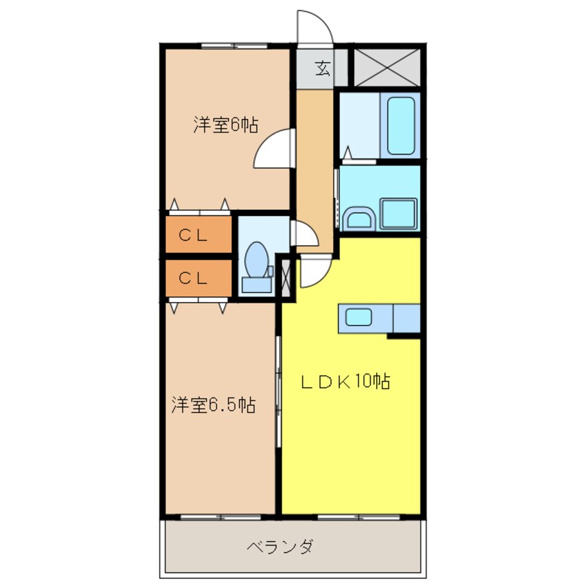 間取図 カスカータⅡ