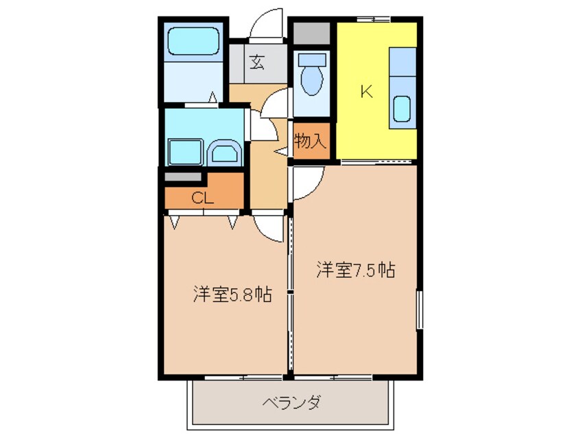 間取図 ソル・シェロ