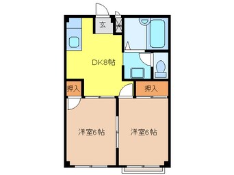 間取図 コーポ大森Ⅰ・Ⅱ