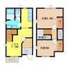 サンパティーク 2LDKの間取り