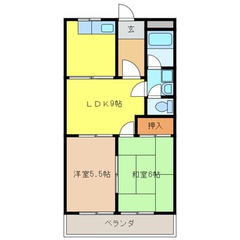 間取図 メリーモア高雄