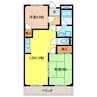ウインズ江南 2LDKの間取り