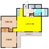 南山パストラルコート 2LDKの間取り