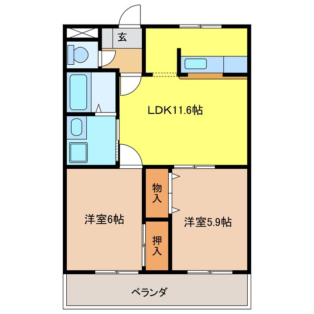 間取り図 ハイムフロイデ