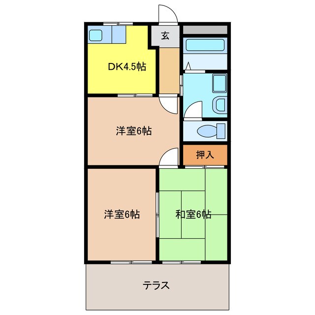 間取り図 エスポアールTACHIBANA