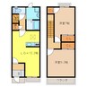リバティ 2LDKの間取り