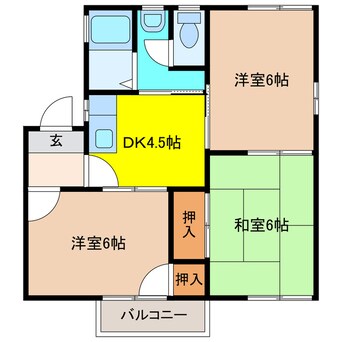 間取図 ハイホーム新宮