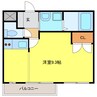 ルミエールシャトー 1Rの間取り