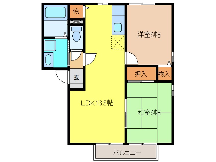 間取図 マイルストンＦＵＳＯ