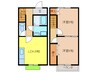 ＤＵＰＬＥＸ米庄 2LDKの間取り
