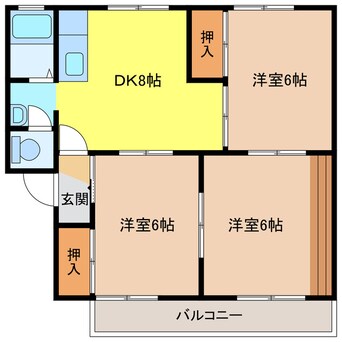 間取図 コートビレッジ日高