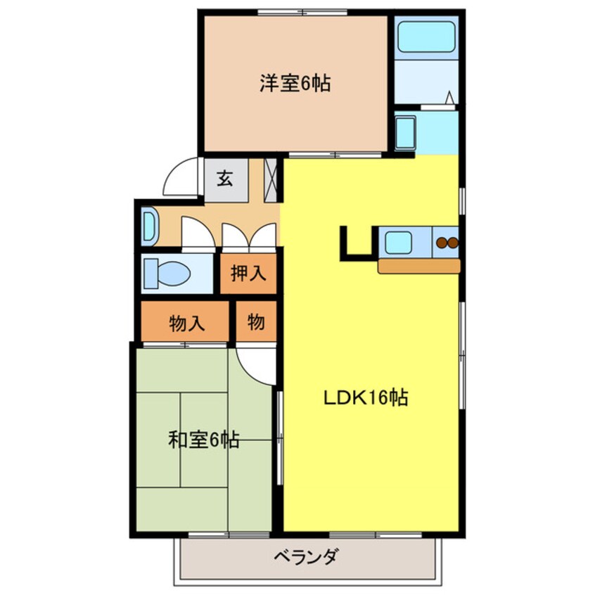 間取図 カーサクオーレ