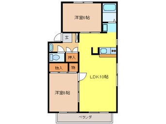 間取図 カーサクオーレ