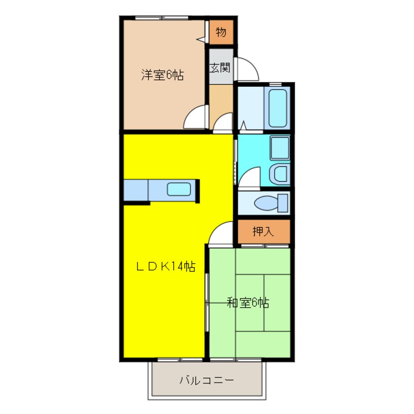 間取図 ブランニュー白山