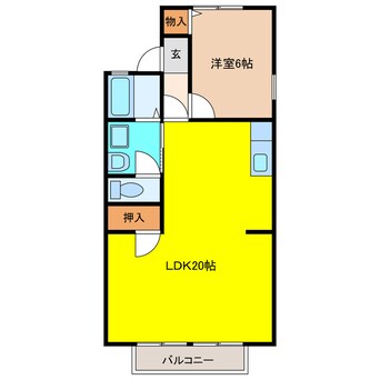 間取図 ブランニュー白山