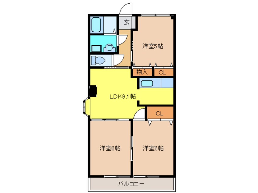 間取図 ウエストステージ