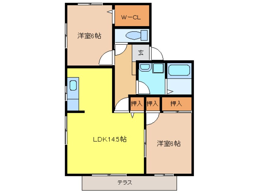 間取図 千波