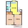 フォーブル桐野 2DKの間取り