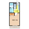 ハイツ月見 1Kの間取り