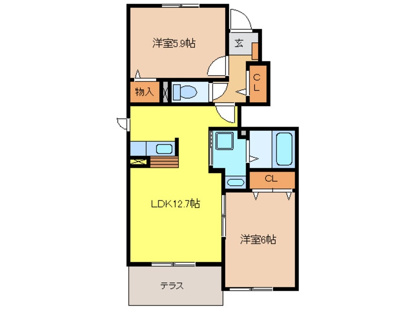 間取図 メゾンちとせ