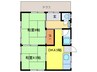 砂場北６３借家 2DKの間取り