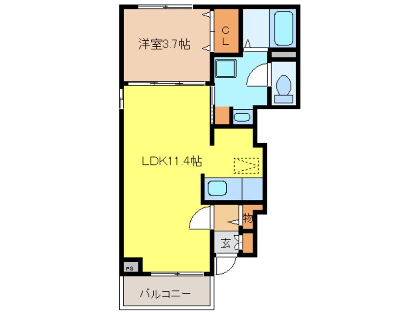 間取図 ラフィネジェンテⅡ