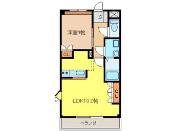 間取図 エスポアール白山