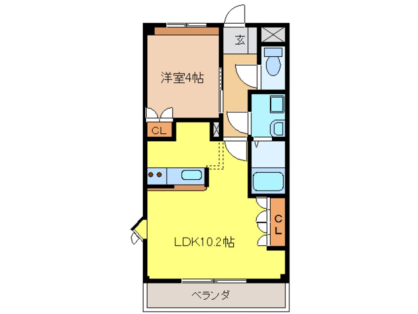間取図 エスポアール白山