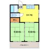 サンハイツ 2DKの間取り