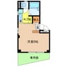 クレセントコート愛 1Kの間取り