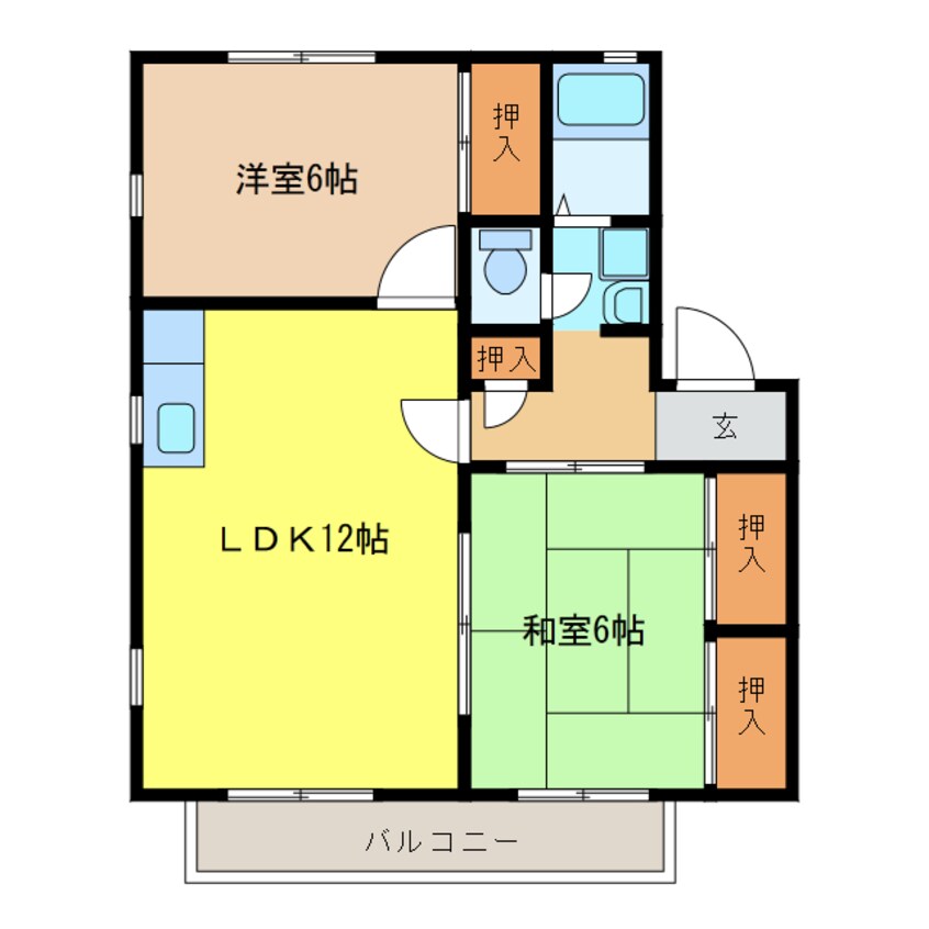 間取図 エクセル吉田Ⅱ