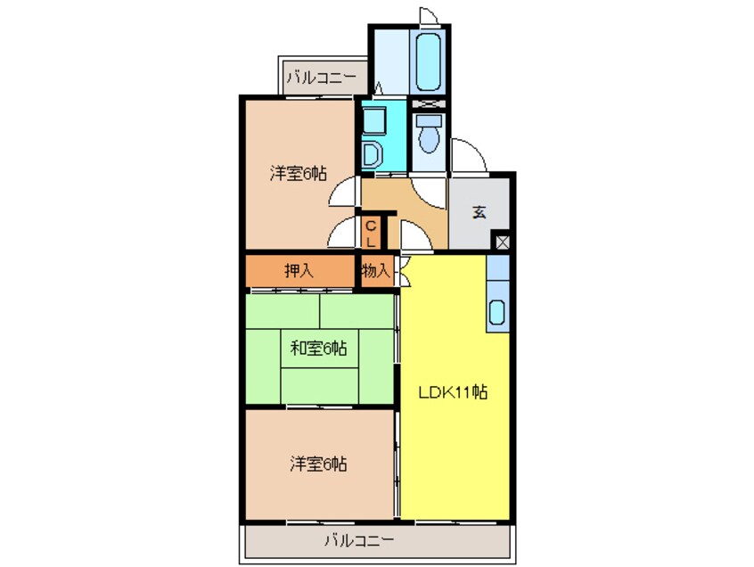 間取図 ロワイヤルＡ