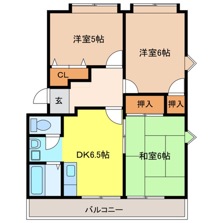 間取図 オークマンション