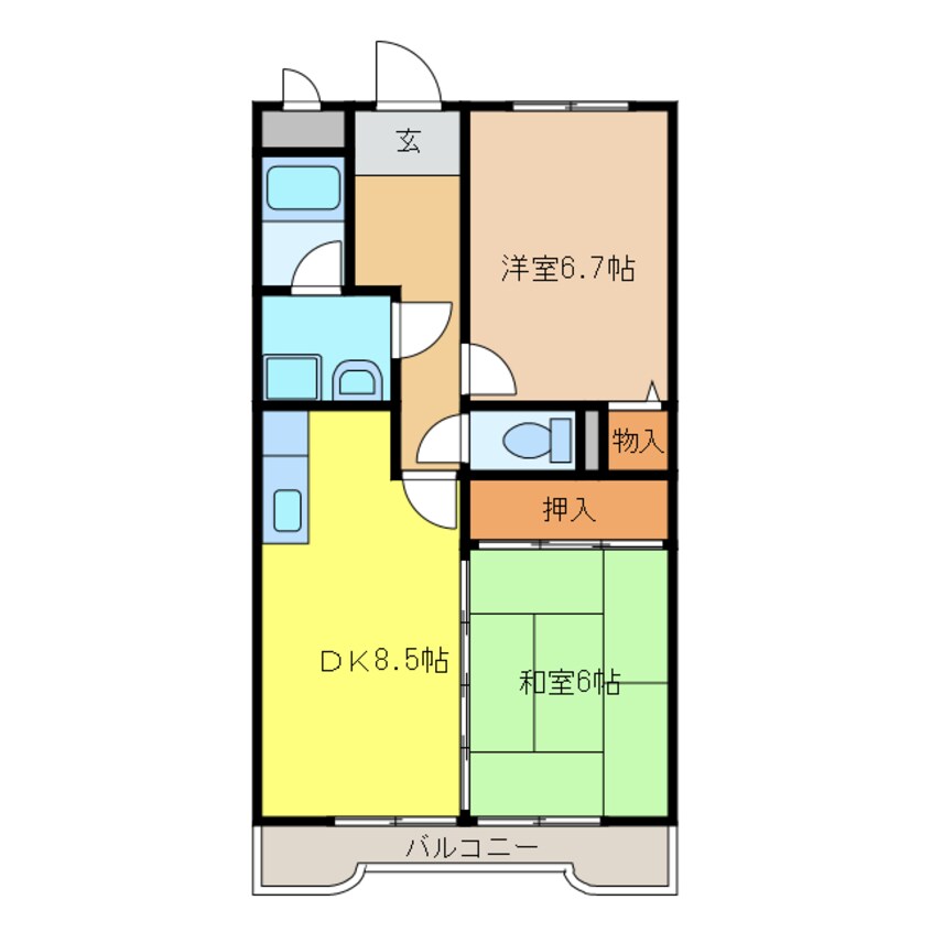 間取図 ダイナリッチ水野