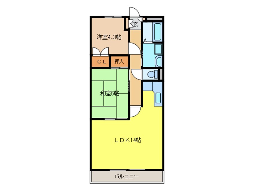 間取図 花戸マンション
