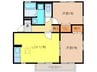 コトーソレイユ 2LDKの間取り