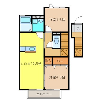 間取図 ルミエール・ミウ