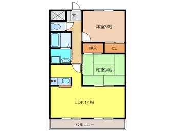 間取図 グレース高比良　Ｎ棟