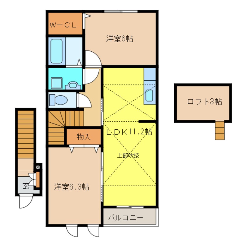 間取図 アヴァンセ大日