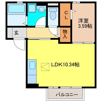 間取図 プレジオ北野